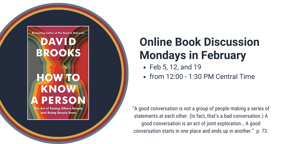Online Book Discussion Mondays in February